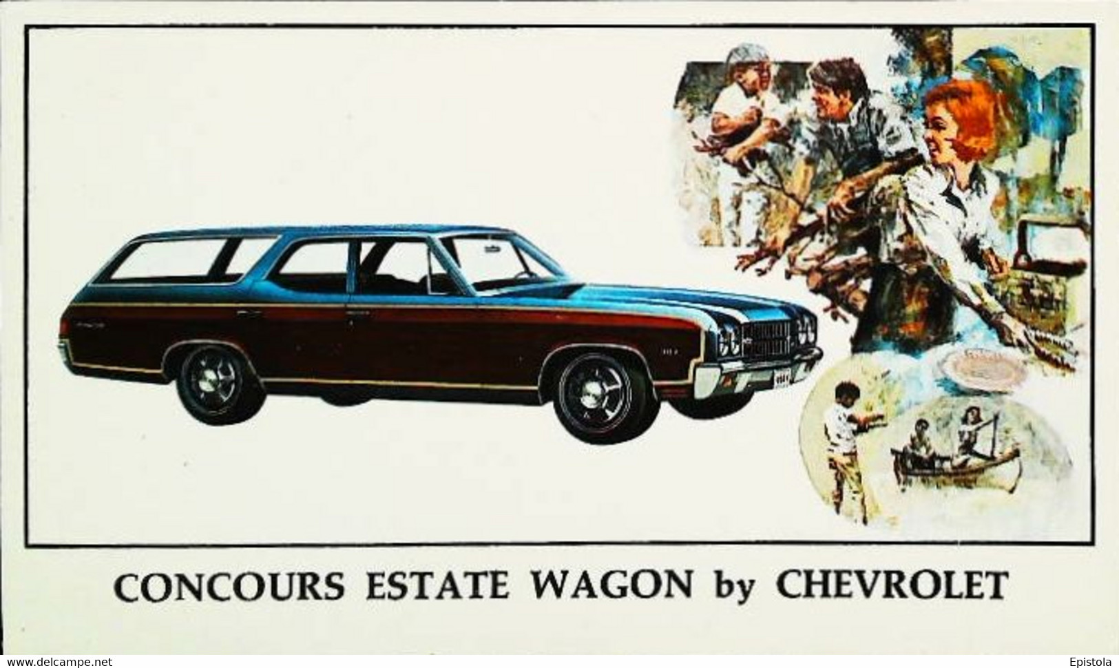 ► CHEVROLET Estate Wagon 1970  -  Automobile Chevrolet (Litho. U.S.A.) - American Roadside