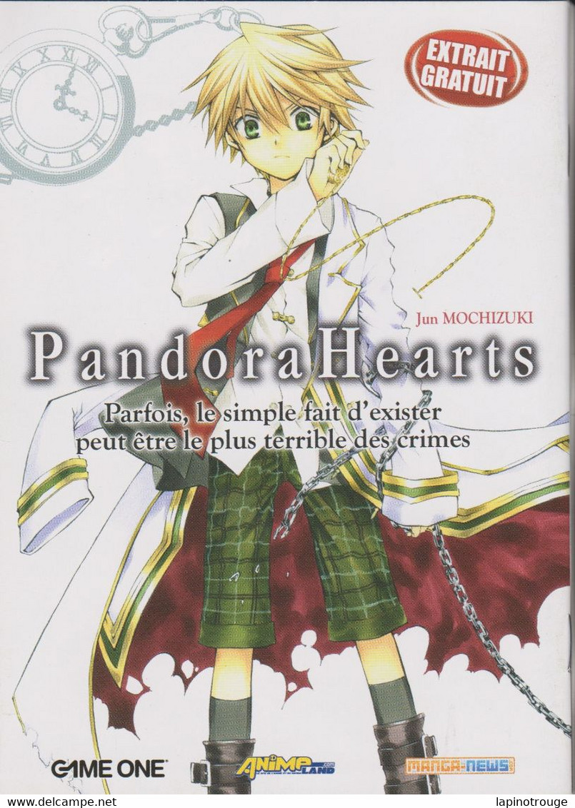 Livret Pandora Hearts MOCHIZUKI Jun Ki-Oon 2010 (Shonen - Produits Dérivés