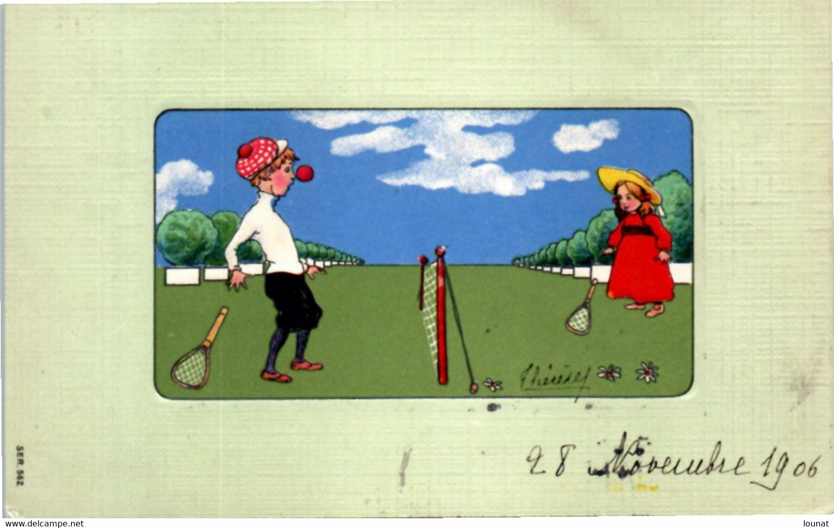 TENNIS - Humour - Illustrateur - Année 1906 - Série 562 - Tennis