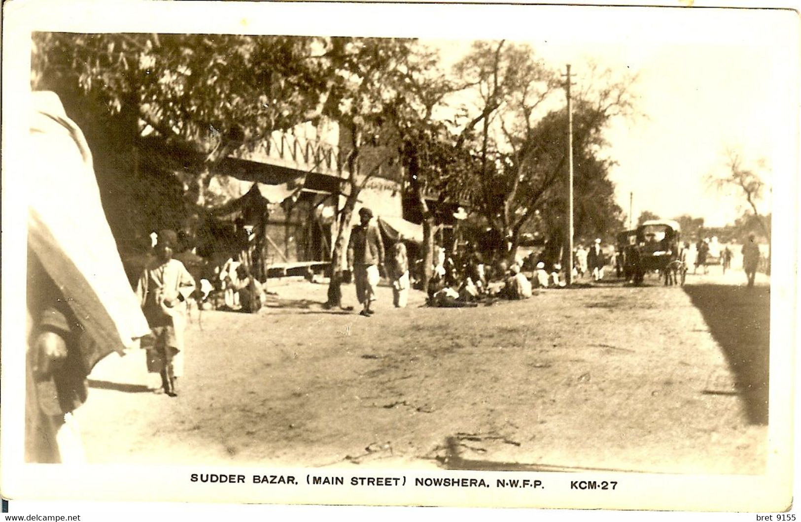 ASIE PAKISTAN CARTE PHOTO SUDDER BAZAR MAIN STREET NOWSHERA VILLE DE PLUS DE 120.000 HABITANTS - Pakistan