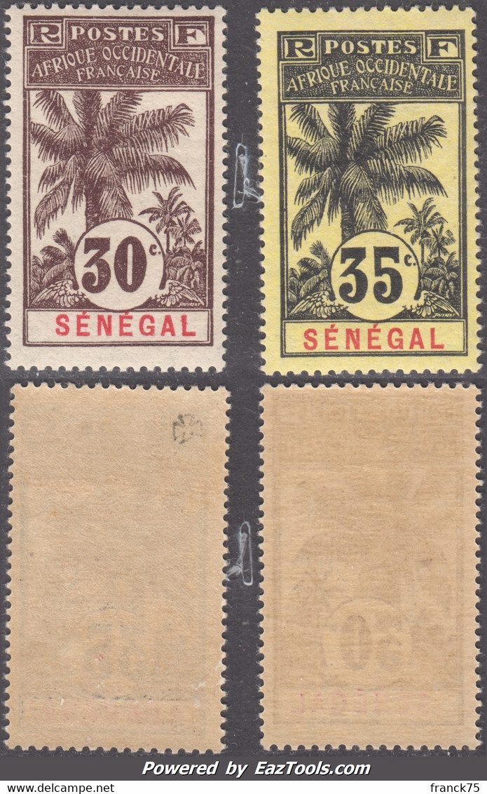 Senegal Dallay N° 39 Et 40 Neufs ** Sans Charnière TB (cote 115€) - Unused Stamps