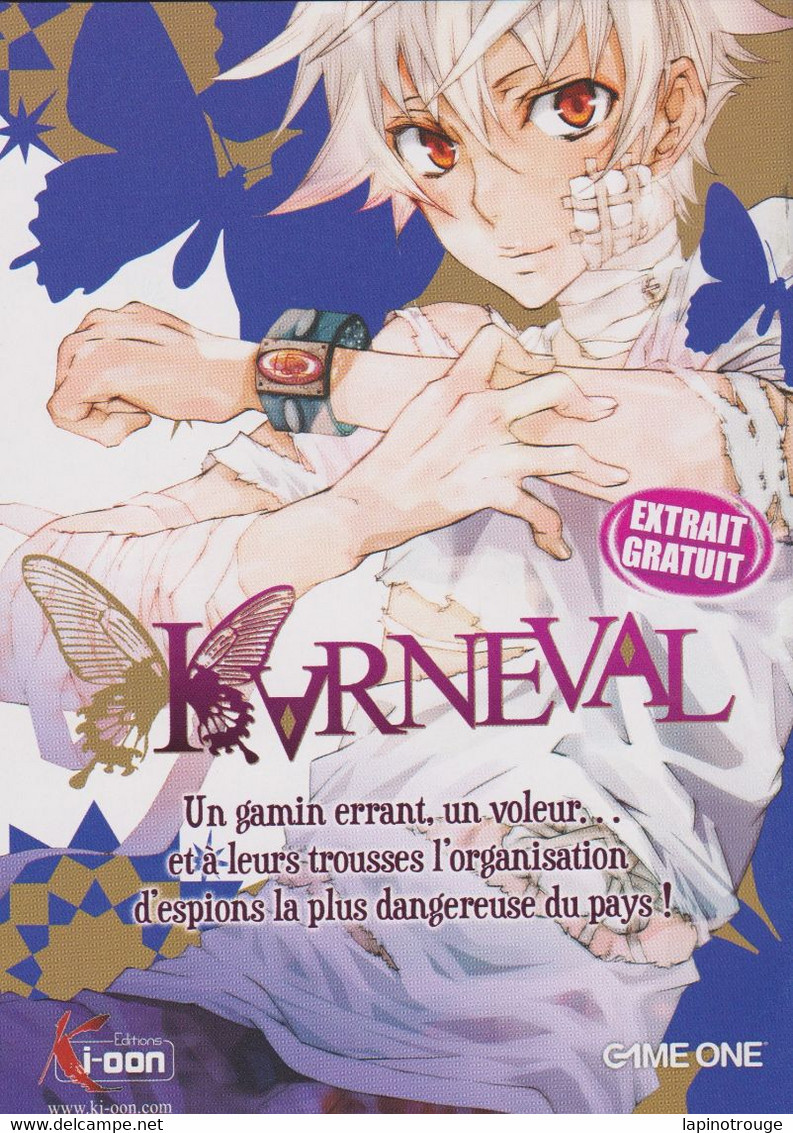 Livret Karneval MIKANAGI Touya Ki-Oon 2011 (Shonen - Produits Dérivés