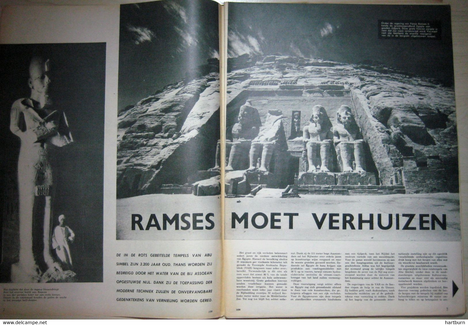 Ramses Moet Verhuizen. Aboe Simbel  (11.06.1964) Egypte, Tempel, Farao - Autres & Non Classés