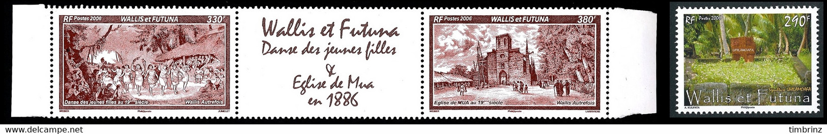 WALLIS ET FUTUNA Année complète 2006 + BF 21 + Carnets C652 C654 C657 - Yv. 651 à 671 + … ** MNH - 52 tp ..Réf.W&F22634