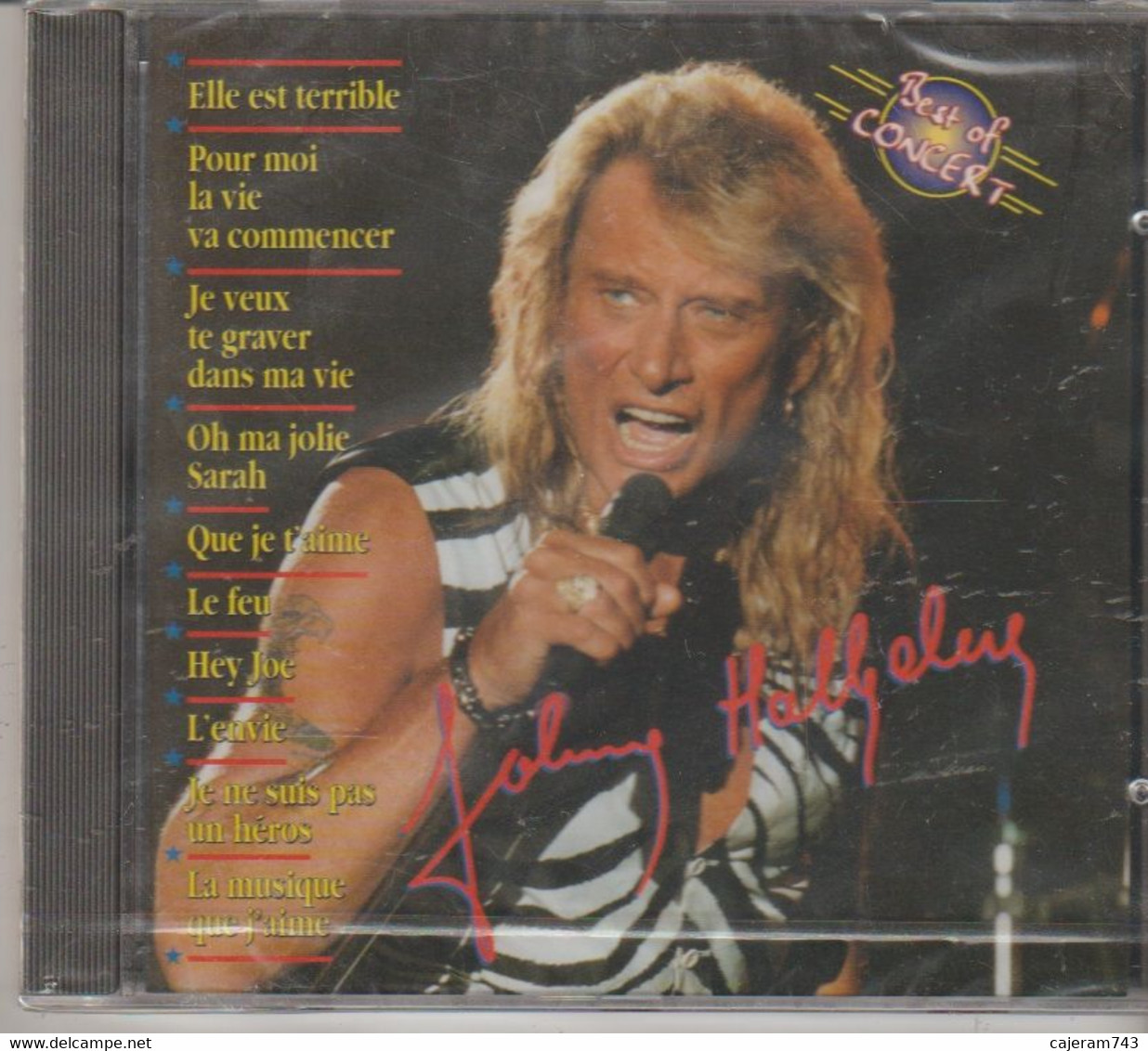 CD. JOHNNY HALLYDAY - Best Of CONCERT. TIRAGE LIMITE - HORS COMMERCE. NEUF Sous Cellophane - Other - French Music