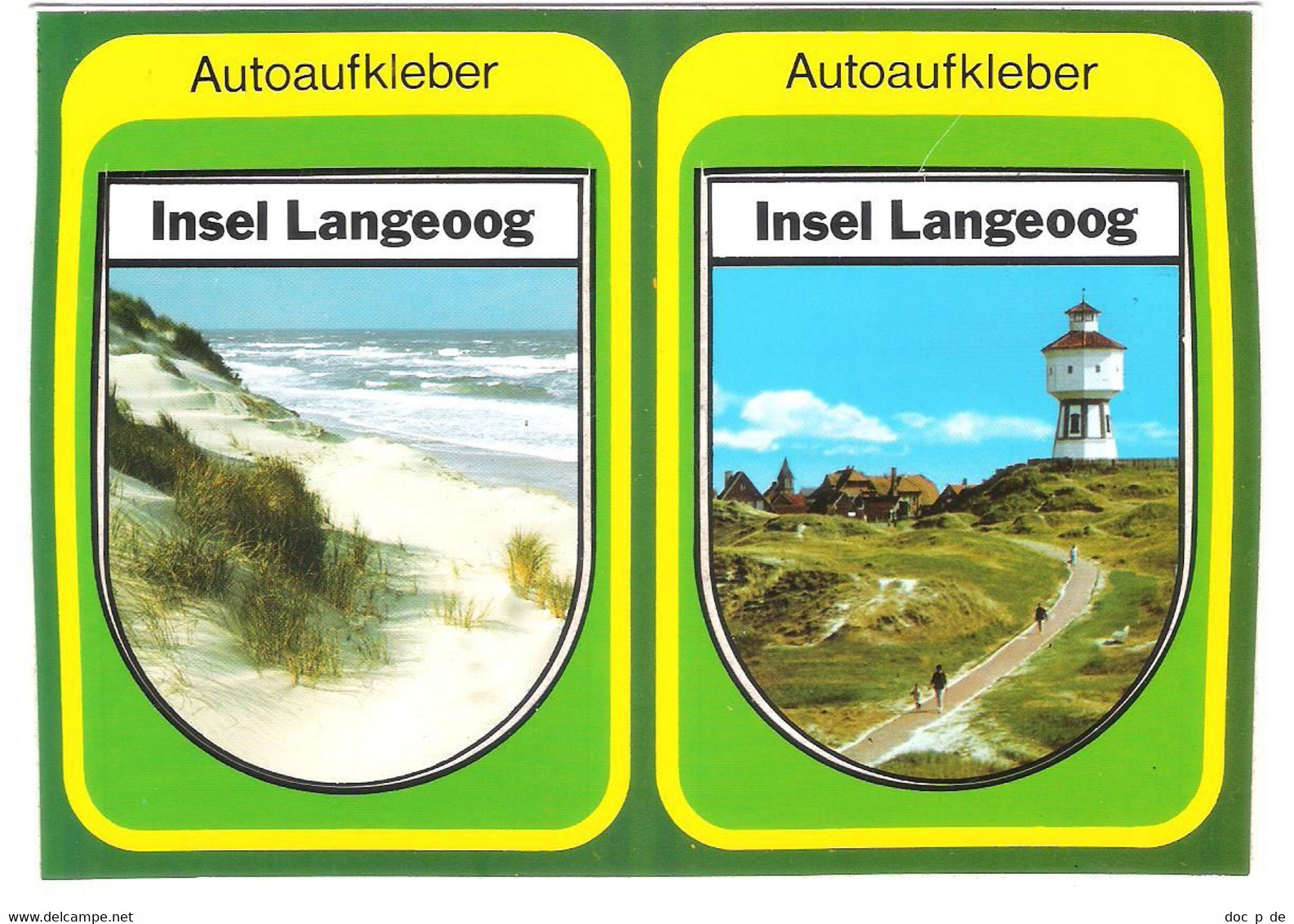 Deutschland - Langeoog - Stickercard - Sticker Card - Aufkleber Karte - Langeoog