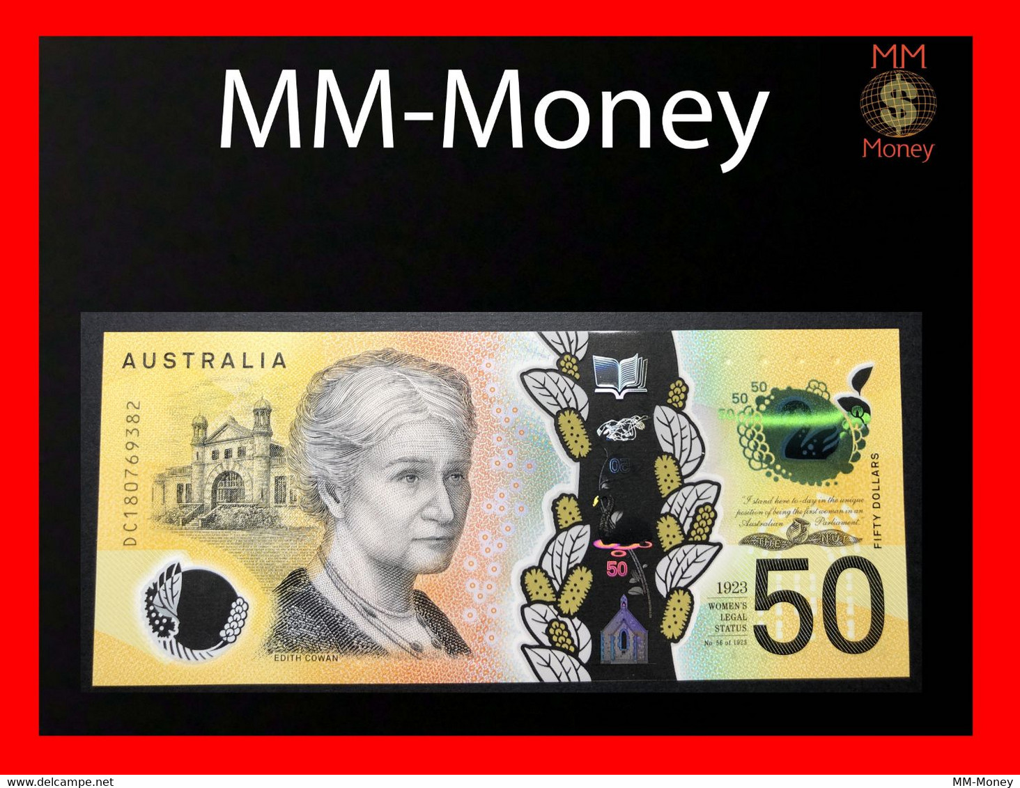AUSTRALIA  50 $  2018  P. 65    Polymer  UNC     [MM-Money] - 2005-... (polymeerbiljetten)