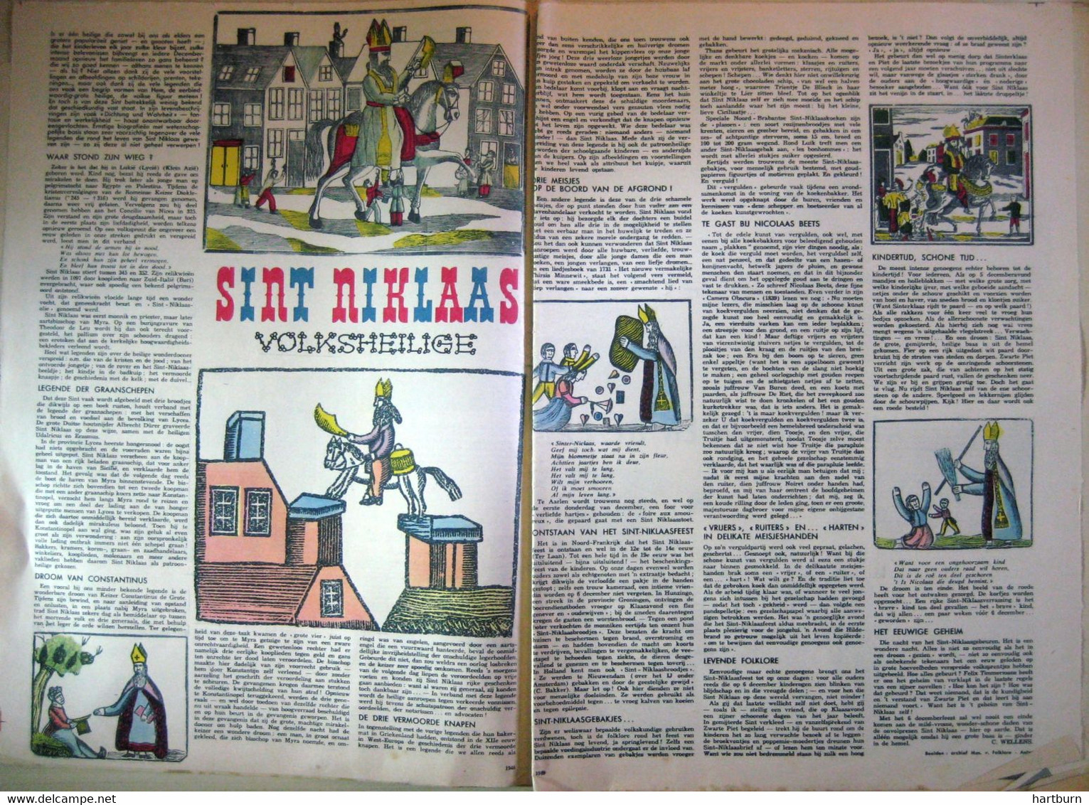 Sint Niklaas, Volksheilige (04.12.1958) Nicolaas Van Myra (Oudgrieks: Ἅγιος Νικόλαος (Hagios Nikolaos, Heilige Nicolaas) - Altri & Non Classificati