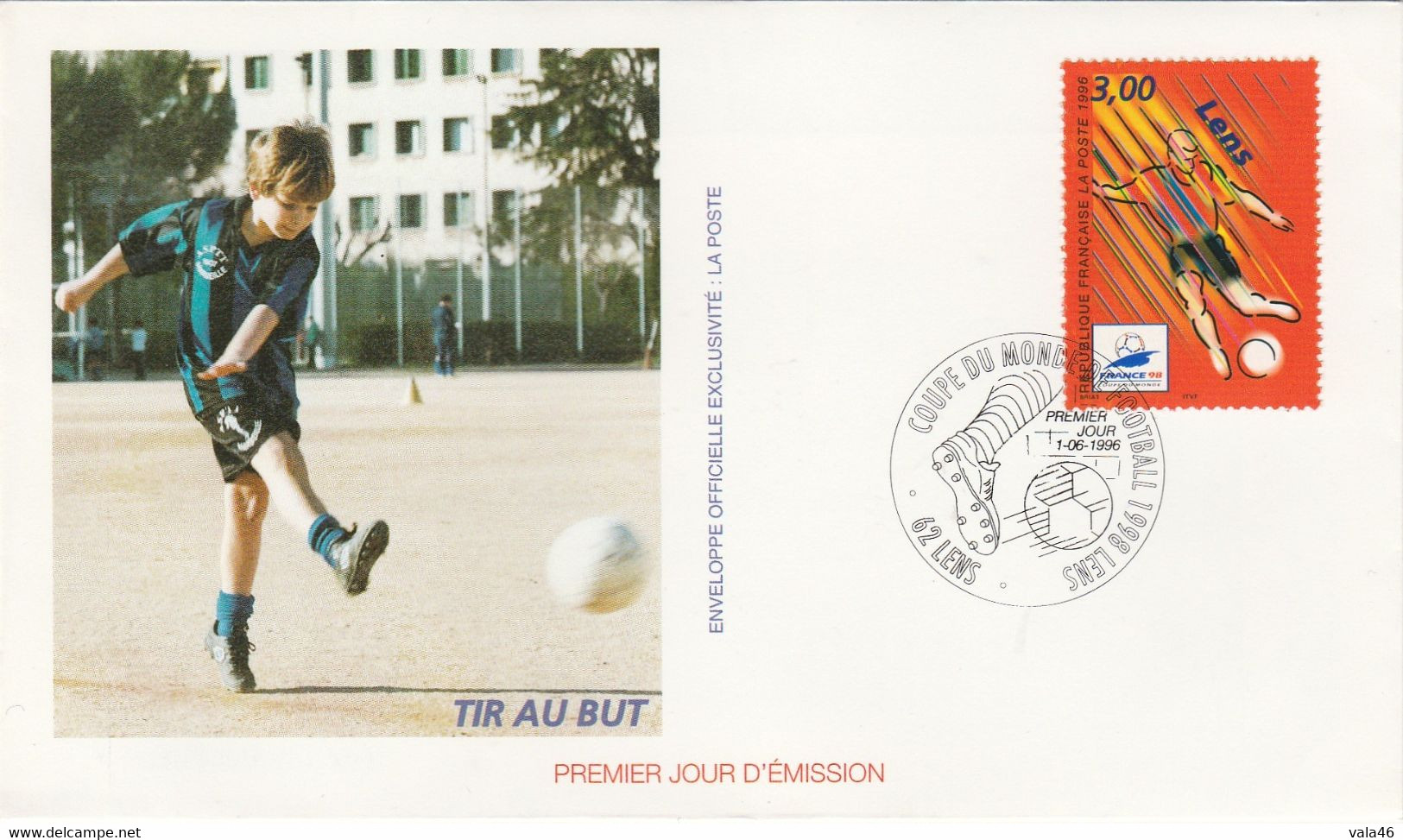 FRANCE   COUPE DU MONDE DE FOOTBALL  1998 -4 ENVELOPPES  PREMIER JOUR - 1990-1999