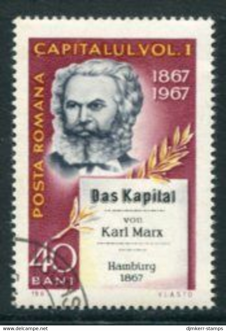 ROMANIA 1967 Centenary Of Karl Marx Book Used.  Michel 2629 - Usati