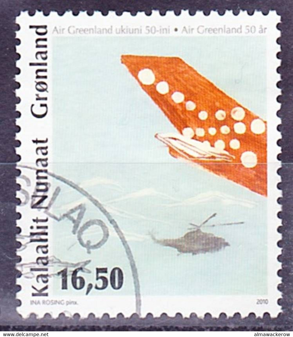 Greenland 2010 50 Years Of Air Greenland Mi 559 Used O - Used Stamps