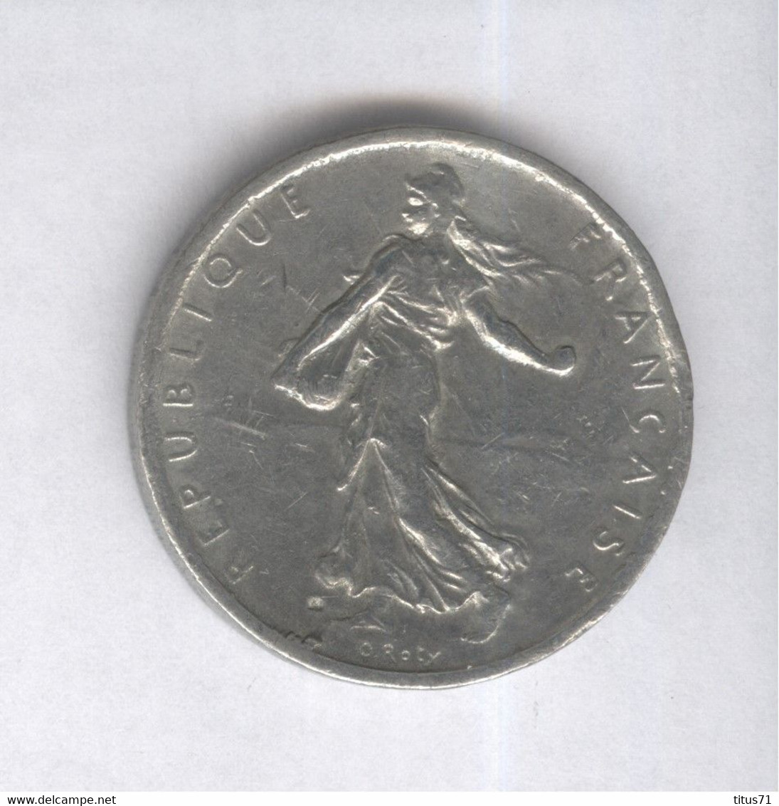 Fausse 5 Francs France 1960 - Poids 8,70 Gr. - Exonumia - Varietà E Curiosità