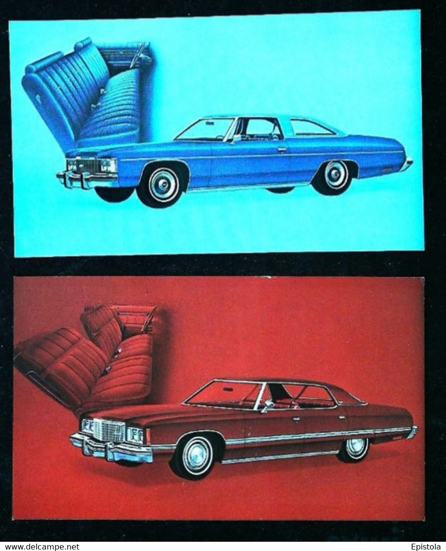 ► LOT 2 Classic Automobile CHEVROLET (Litho. U.S.A. Advertising Manufacturer / Dealer Postcard) - American Roadside