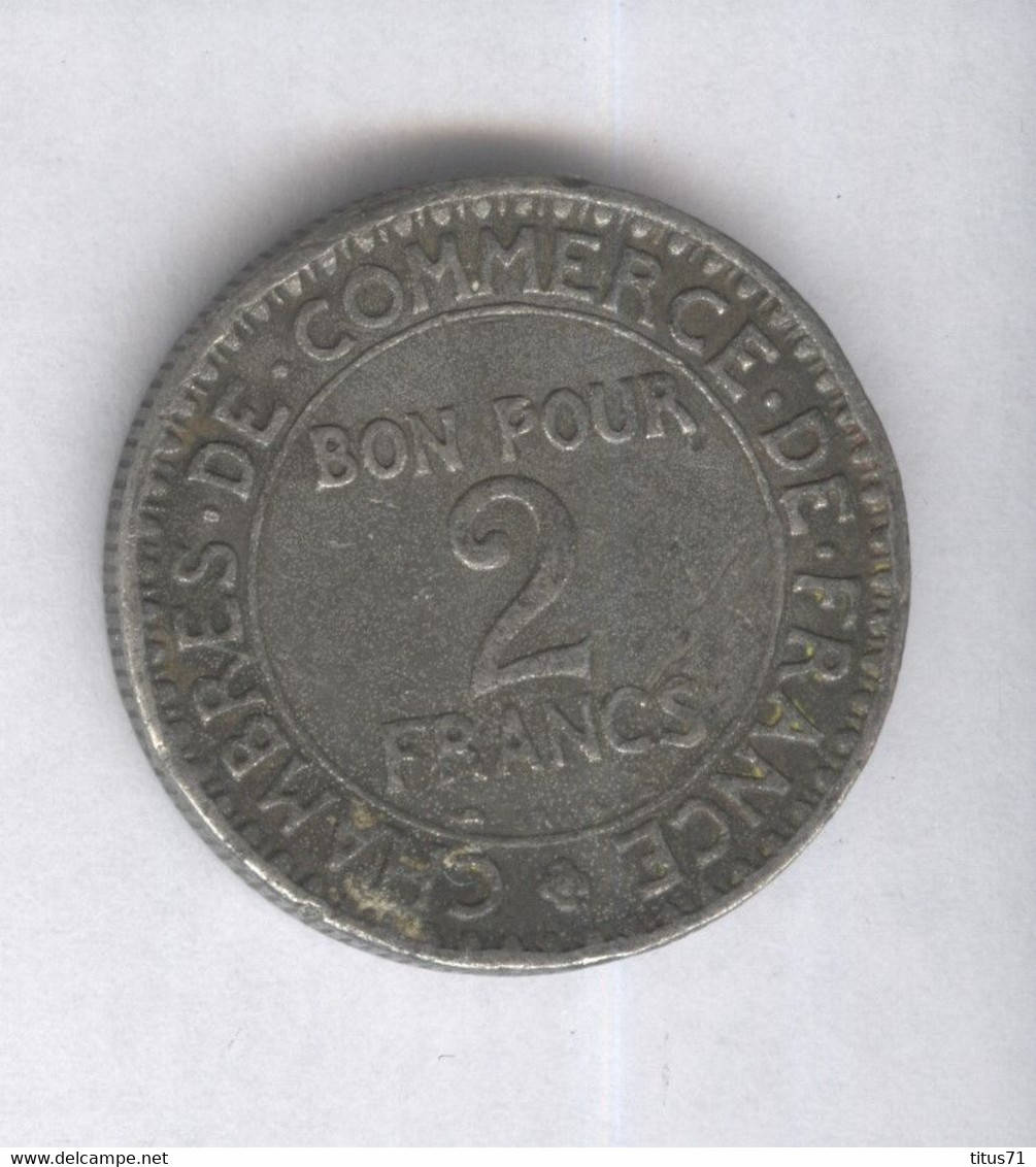 Fausse 2 Francs France 1921 Moulée - Exonumia - Errors & Oddities