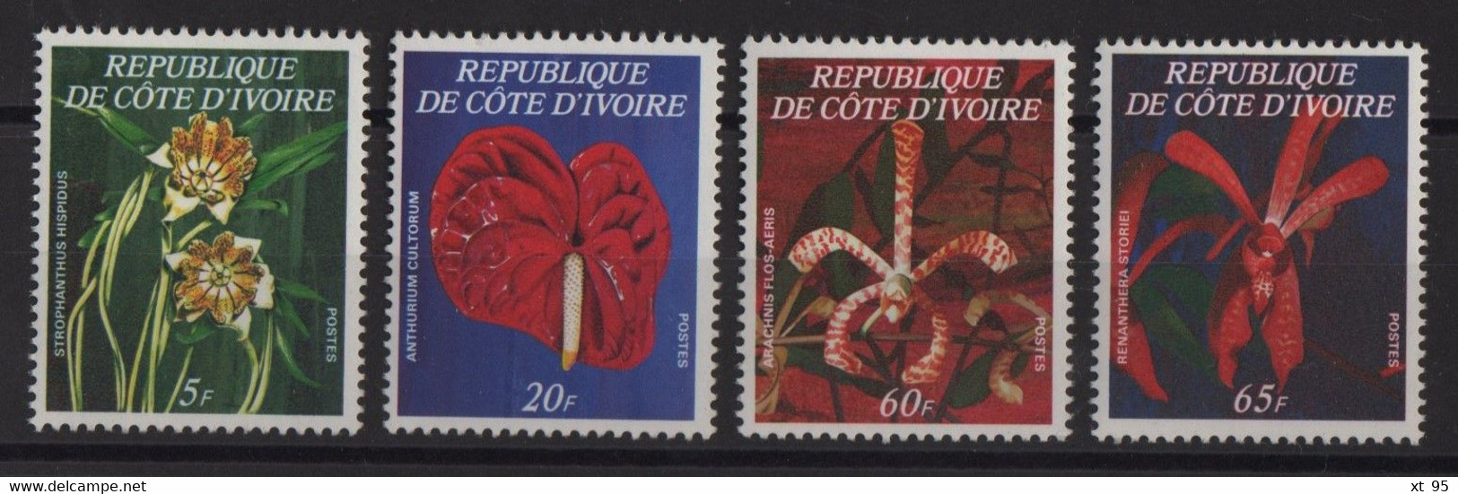 Cote D Ivoire - N°462A à 462D - Orchidees - Cote 270€ - ** Neufs Sans Charniere - Côte D'Ivoire (1960-...)