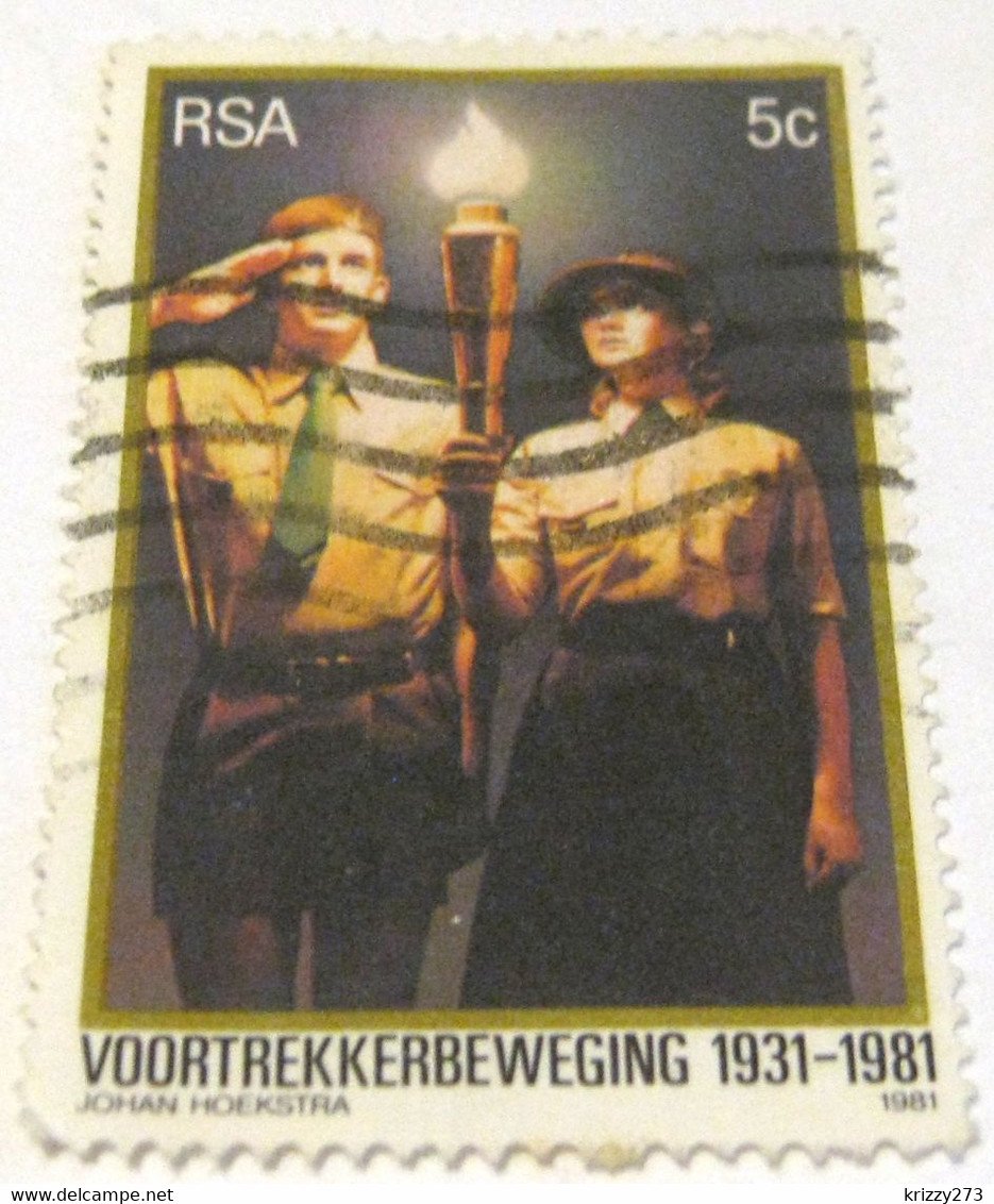 South Africa 1981 The 50th Anniversary Of Voortrekker Movement 5c - Used - Altri & Non Classificati