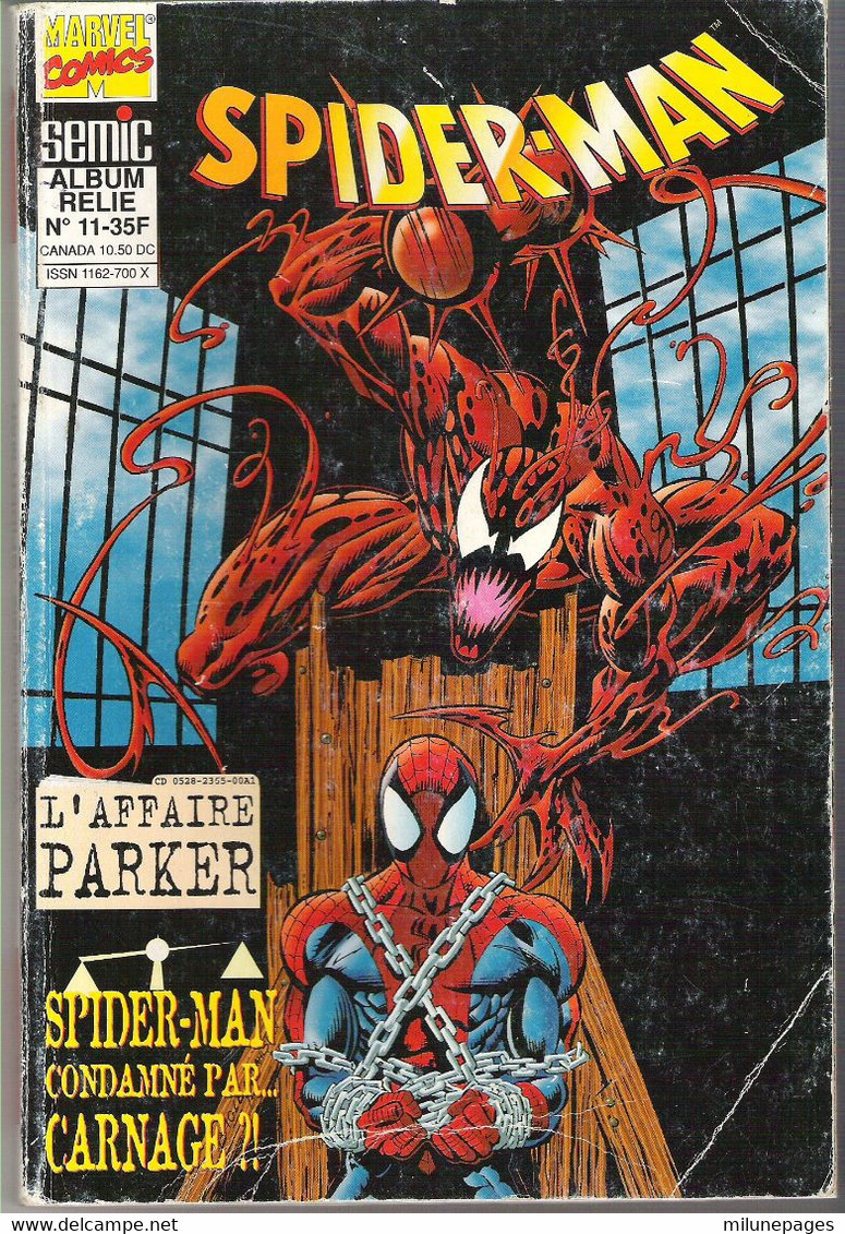 Album Relié BD Marvel Comics SEMIC SPIDER-MAN N°11 Contient N°21/22 Affaire Parker - Spider-Man