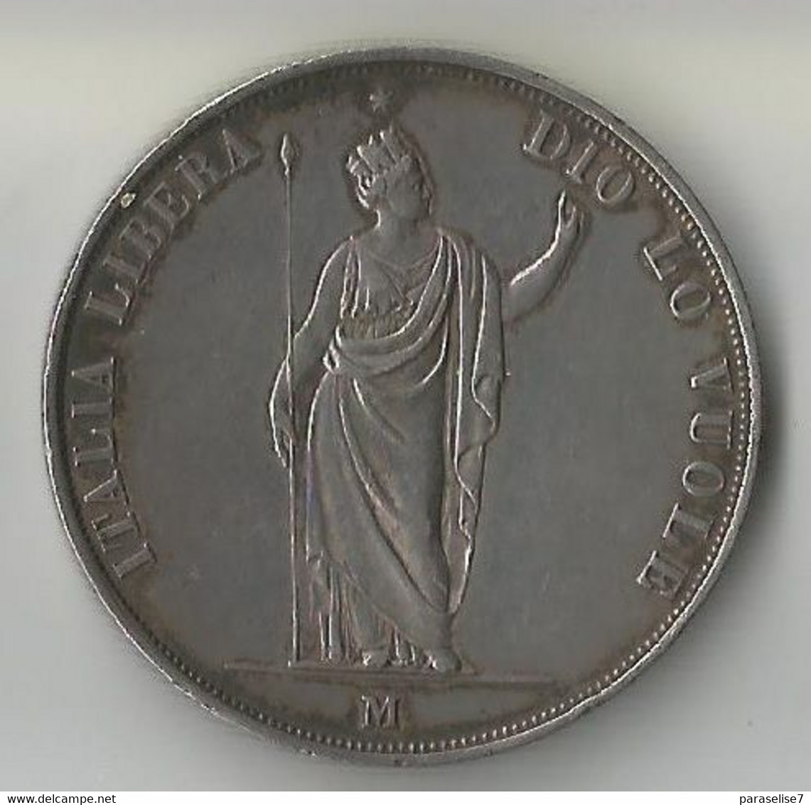 ITALIE - LOMBARDIE  5 LIRE 1848 ARGENT - Lombardo-Veneto