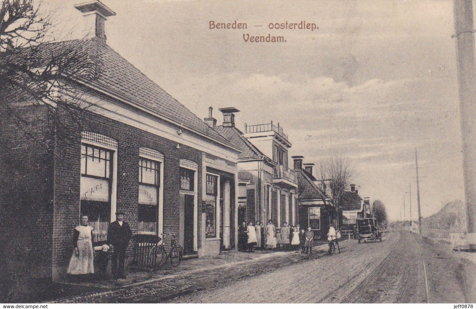 PAYS BAS - BENEDEN - OOSTERDIEP - Veendam - Café Central - 1905 - Très Bon état - Veendam