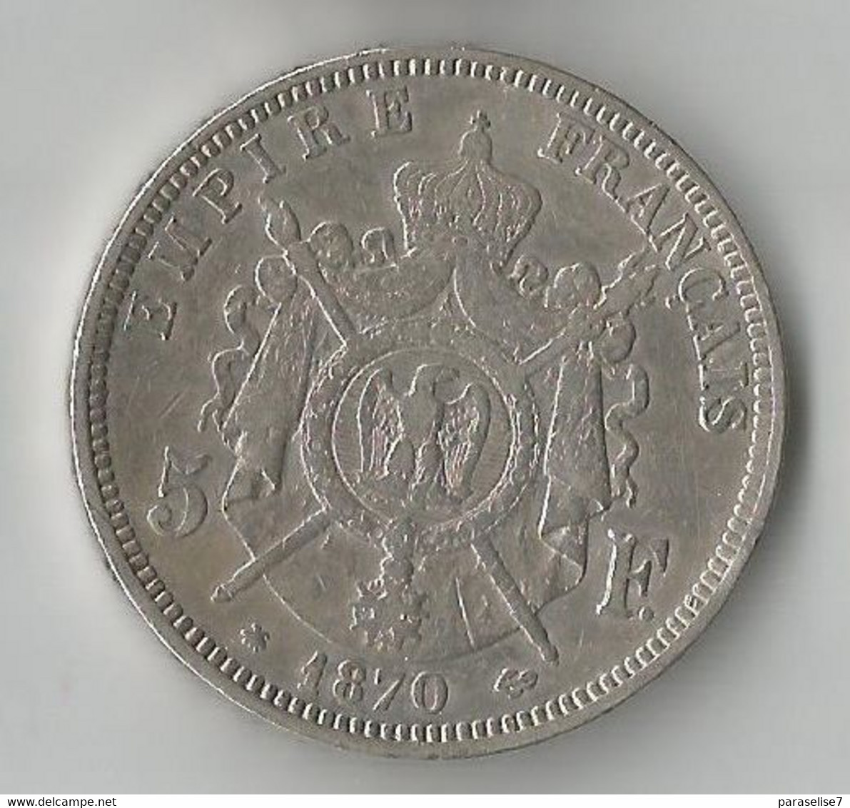 FRANCE  5 FRANCS  1870 ARGENT - 5 Francs