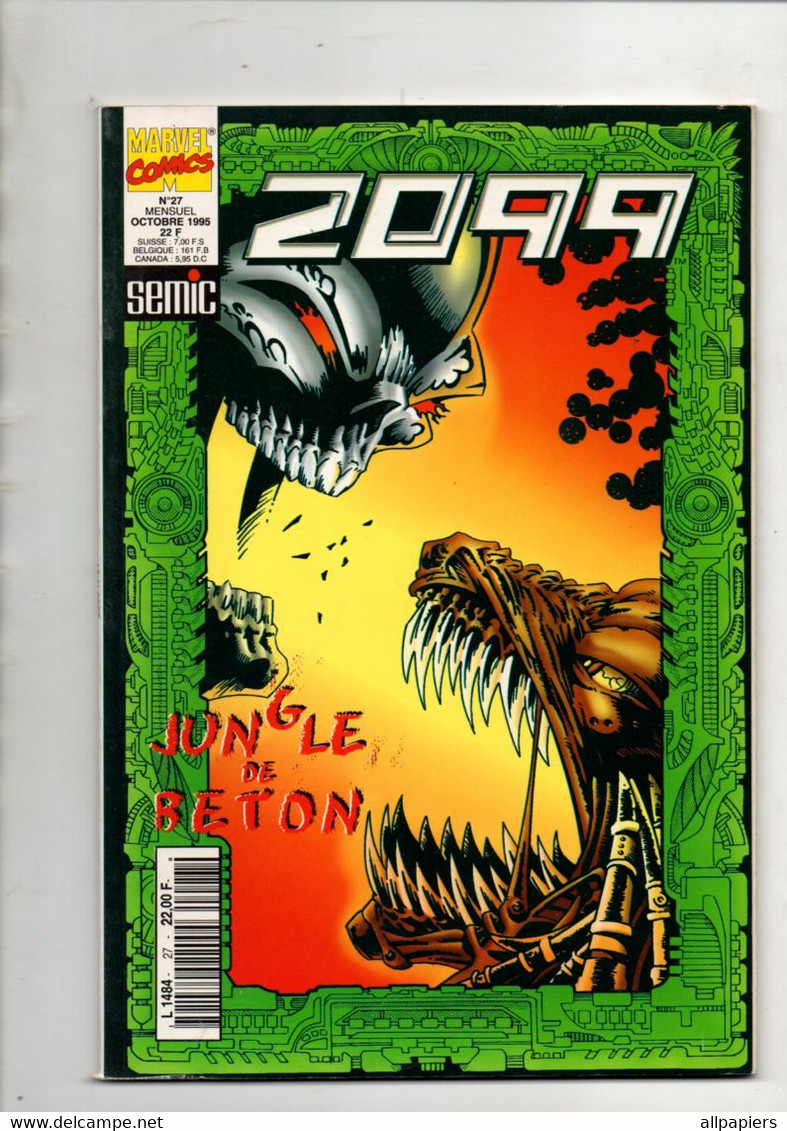 Comics 2099 N°27 Ghost Rider 10 - Spider-Man 28 - Fatalis 26 - X-Men 17 - éditions Semic De 1995 - Lug & Semic