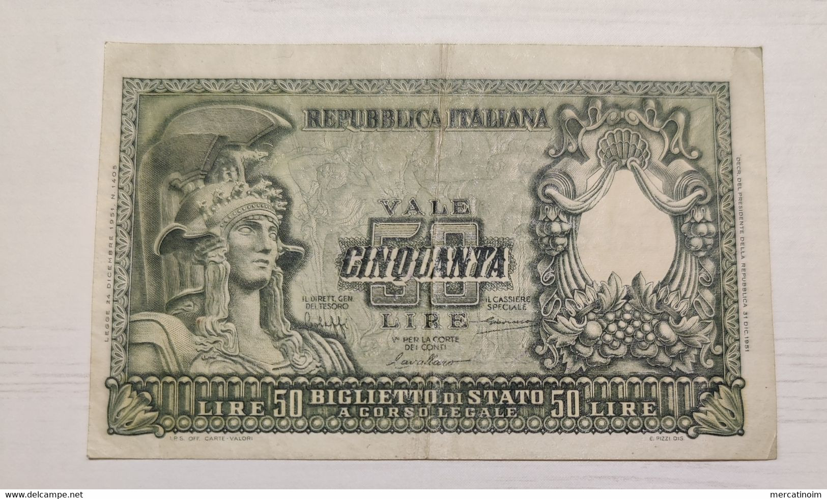 50 Lire 1951 - 50 Liras