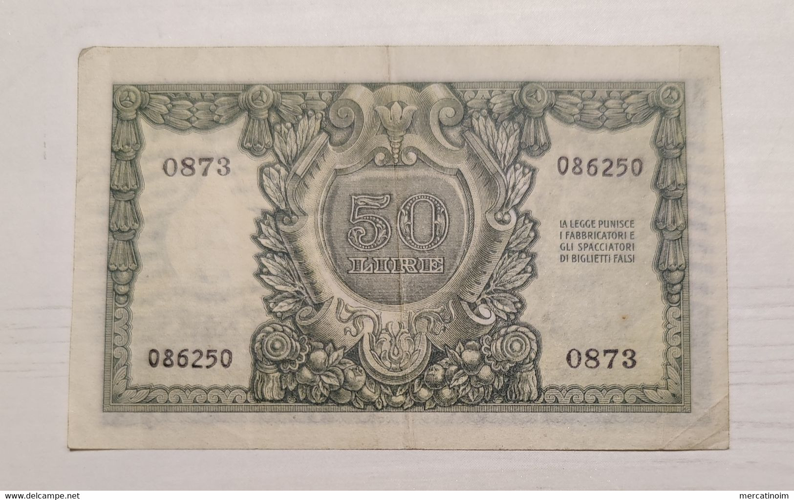 50 Lire 1951 - 50 Liras