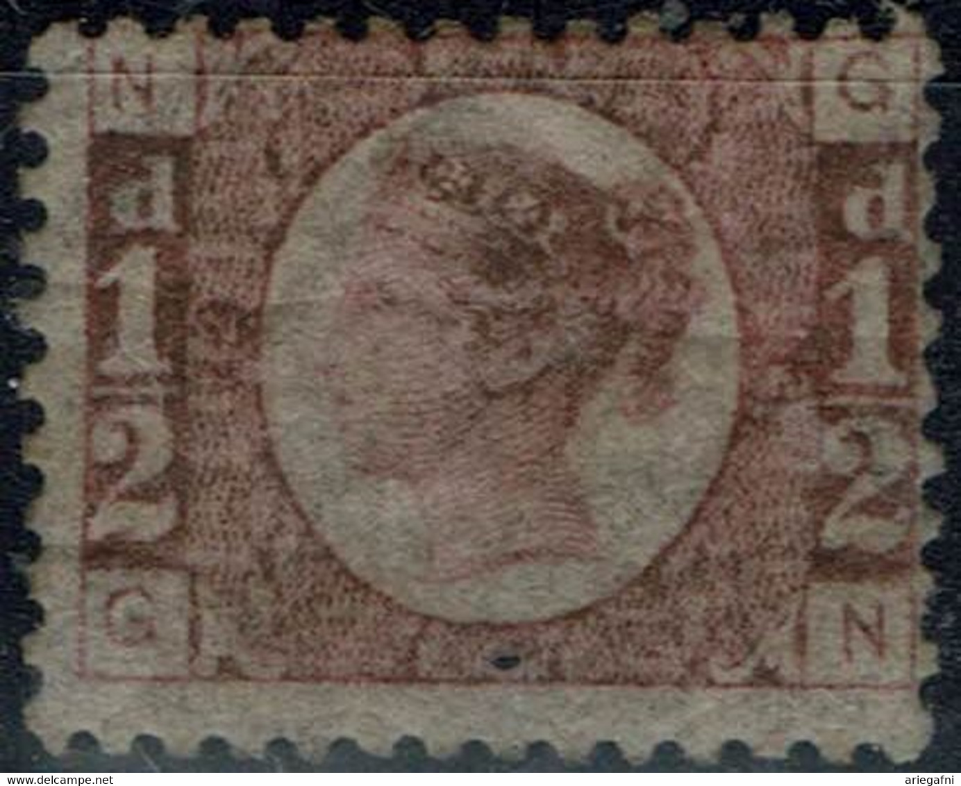 GREAT BRITAIN 1870 QUEEN VICTORIA 1/2p RED MI No 36 MLH VF!! - Nuevos