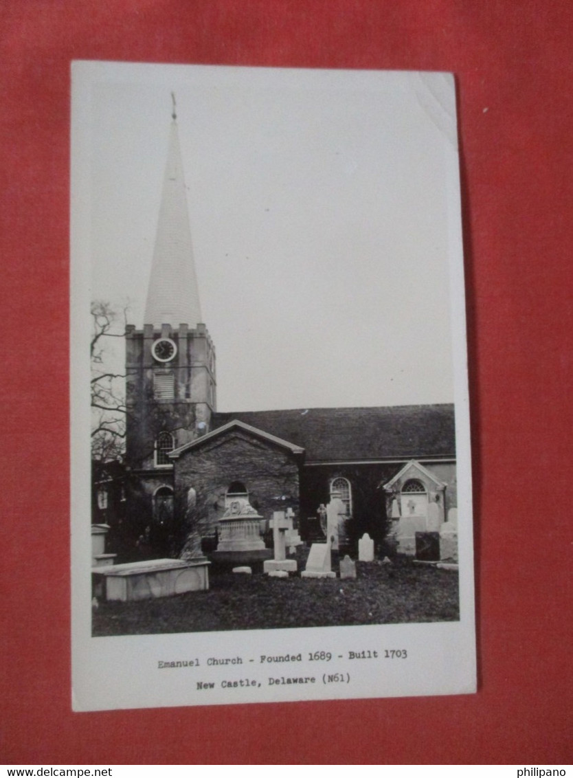 RPPC  RPPC  Emanuel Church   Grave Plots New Castle     Ref 4492 - Autres & Non Classés