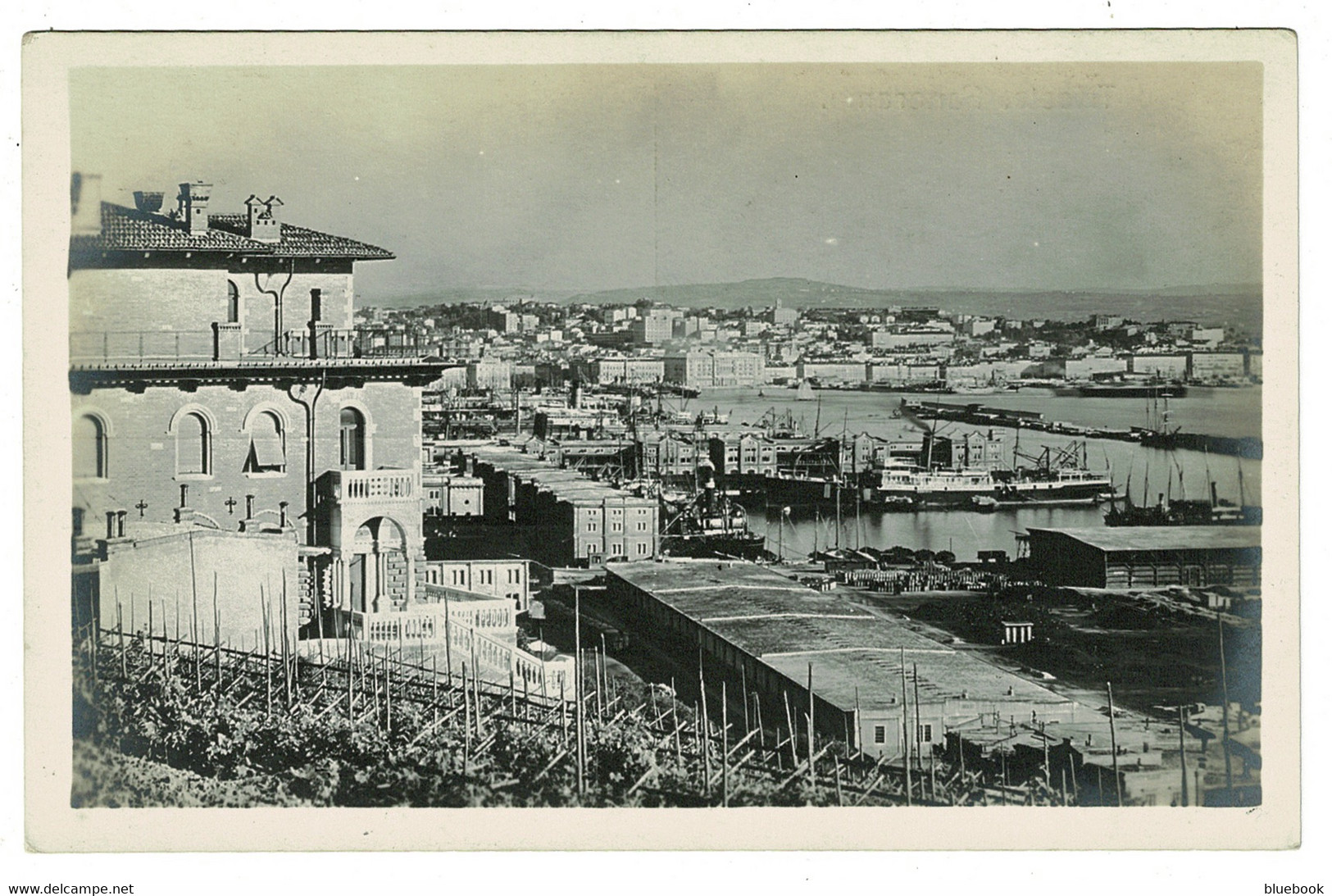 Ref BB 1429  - Italy Early Photo Postcard - Trieste Panorama - Ex Austria - Trieste (Triest)