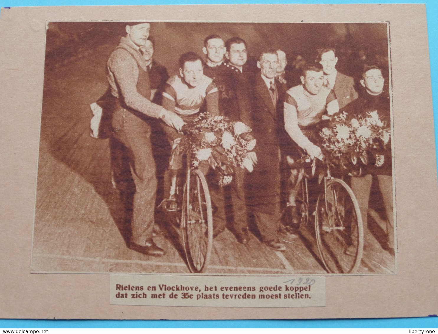 RIELENS En VLOCKHOVE - 1920 ( Zie Foto Voor Detail ) KRANTENARTIKEL ! - Cyclisme