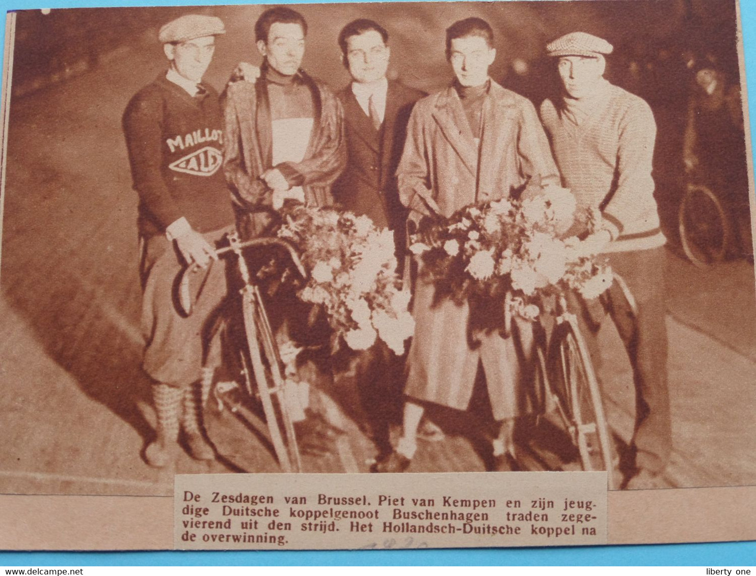 De Zesdagen Van BRUSSEL, PIET Van KEMPEN / BUSCHENHAGEN - 1920 ( Zie Foto Voor Detail ) KRANTENARTIKEL ! - Cyclisme