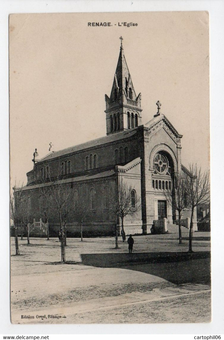 - CPA RENAGE (38) - L'Eglise 1912 - Edition Orcel - - Renage