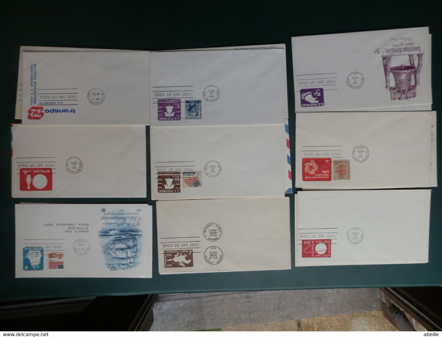 KARTONNEN DOOS  C/LOT37: 26 ENVELOPPES   DIFFERENT FDC'S - 1981-00