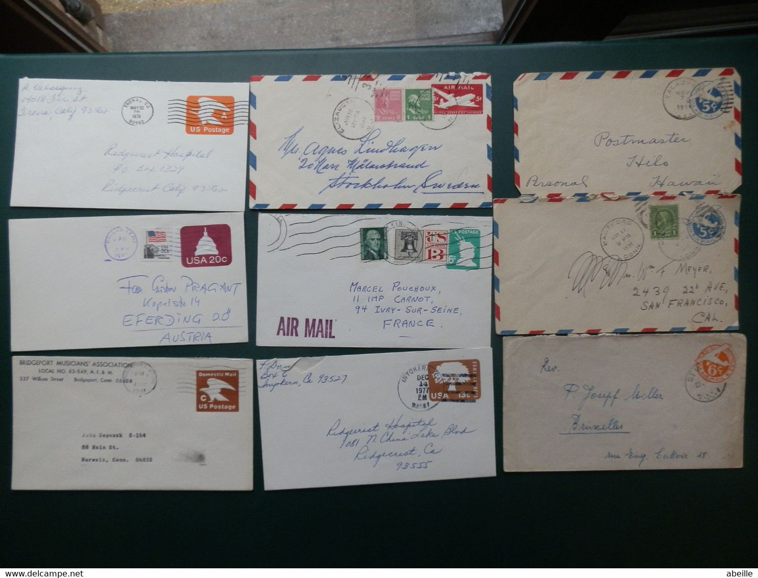 KARTONNEN DOOS  C/LOT40: 30 ENVELOPPES   DIFFERENT OBL.. - 1981-00