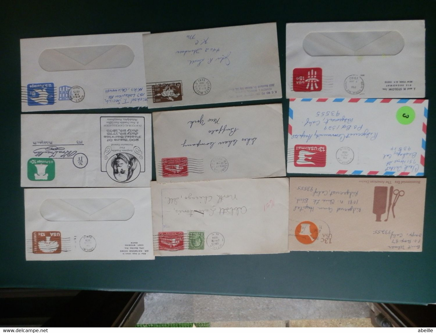 KARTONNEN DOOS  C/LOT40: 30 ENVELOPPES   DIFFERENT OBL.. - 1981-00