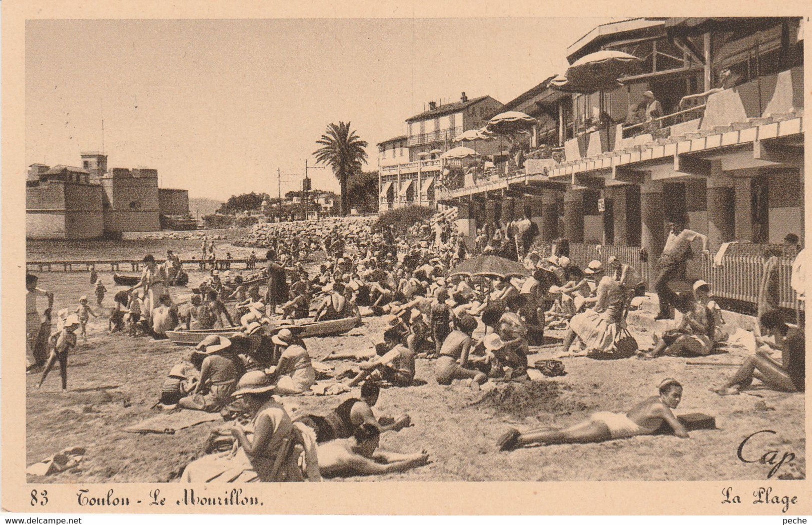 N° 8874 R -cpa Toulon -la Plage- - Toulon