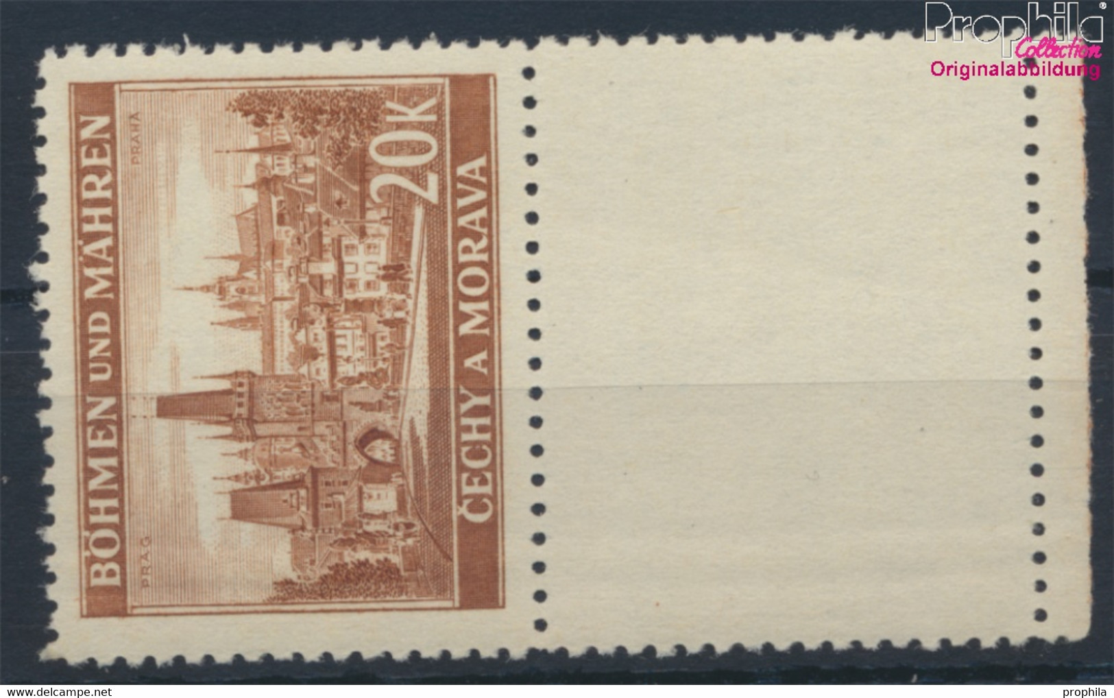 Böhmen Und Mähren 37LS Mit Leerfeld Postfrisch 1939 Freimarken (9473830 - Ungebraucht