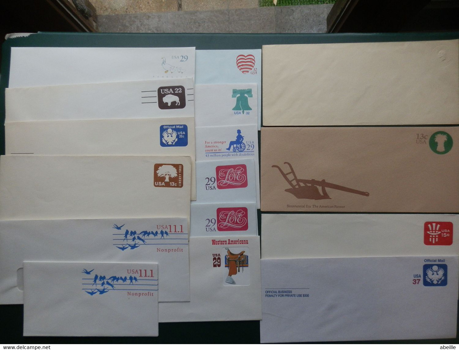 KARTONNEN DOOS  3/LOT USA1:27 ENVELOPPES XX LONG FORMAT - 1981-00