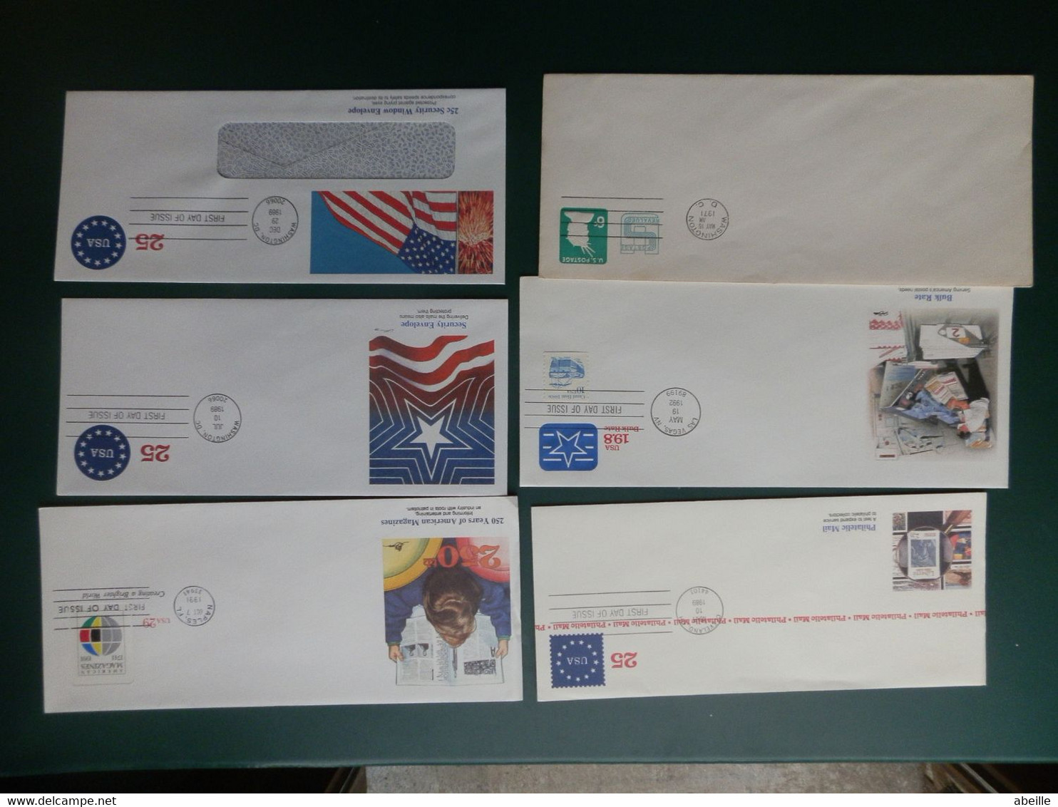 KARTONNEN DOOS  3/LOT USA2:  13 ENVELOPPES FDC LONG FORMAT - 1981-00