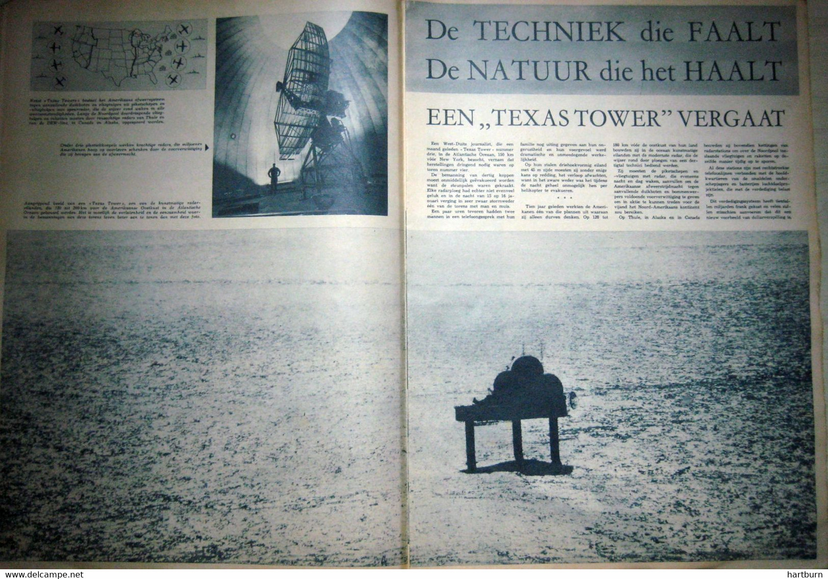 Een Texas Tower Vergaat (26.01.1961) Texas Tower 3 (ADC ID: TT-3) Was A Former United States Air Force - Otros & Sin Clasificación