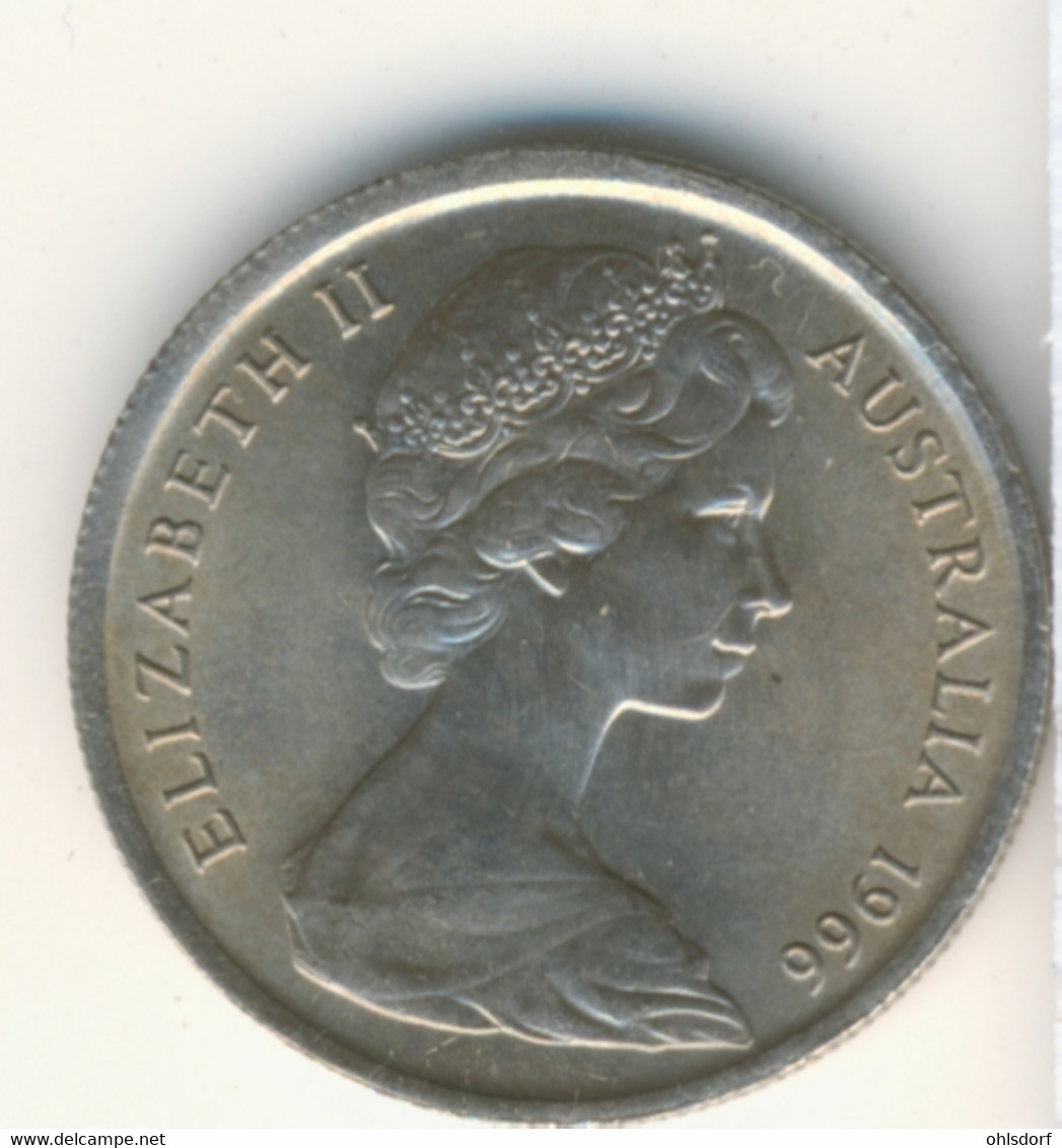 AUSTRALIA 1966: 50 Cents, KM 64 - 5 Cents