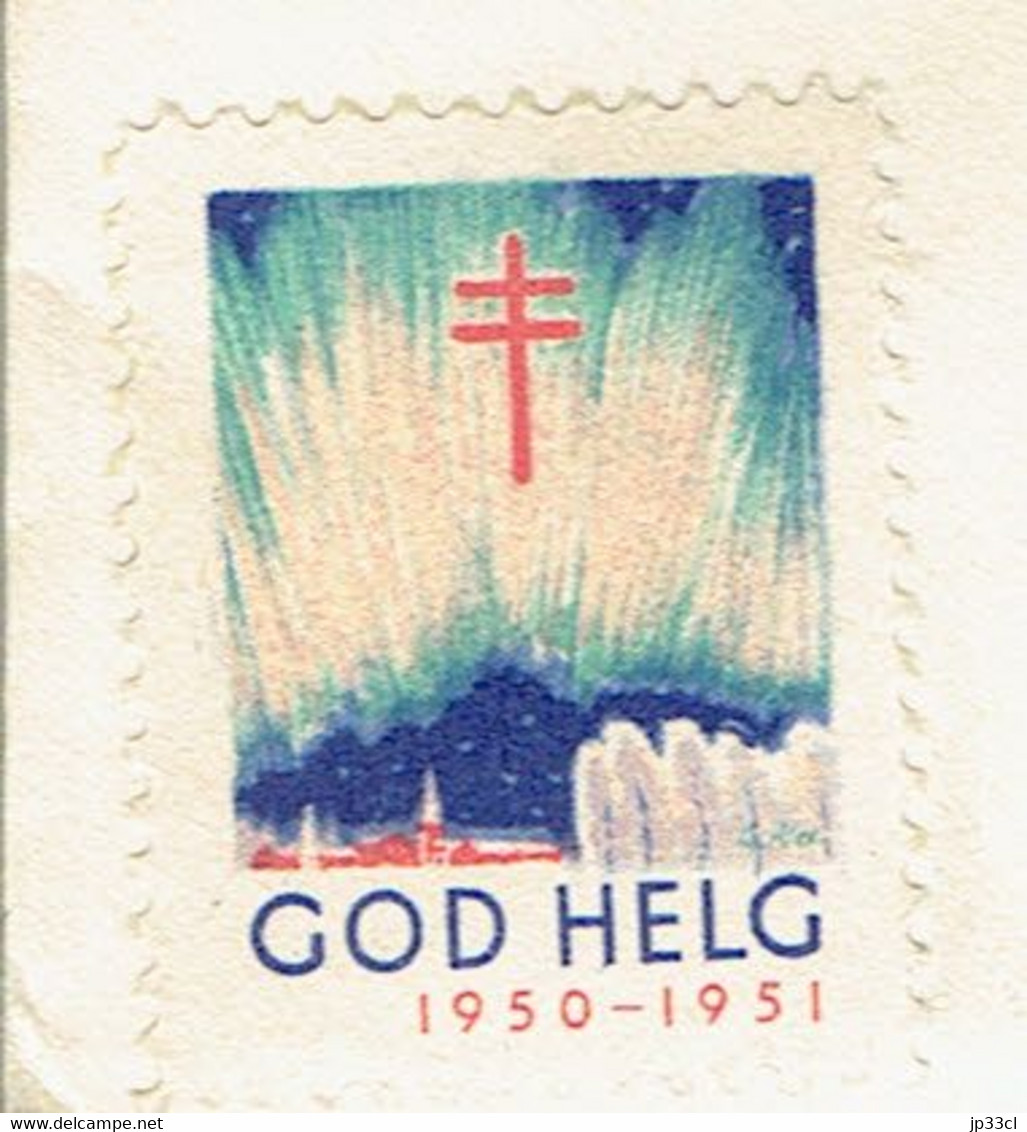 Cover From Stockholm To Belgium (year 1960) With Vignette God Helg 1950-51 - Autres & Non Classés