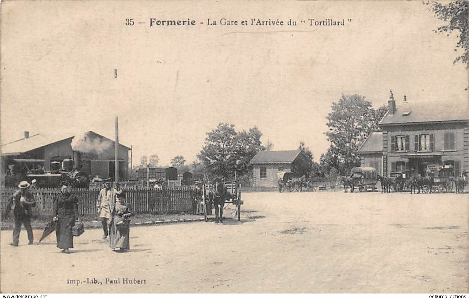 Formerie        60         La Gare Et L'arrivée Du Tortillard      (voir Scan) - Formerie