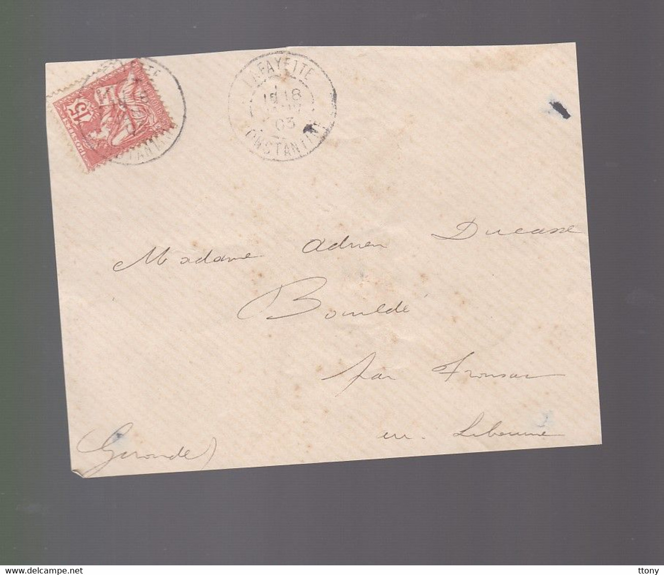 (19 Enveloppes 13 Timbres  Type Mouchon   N°125  Retouché 1902 & 6 Timbres  N° 117    Sur Devant Enveloppe .cover - Altri & Non Classificati