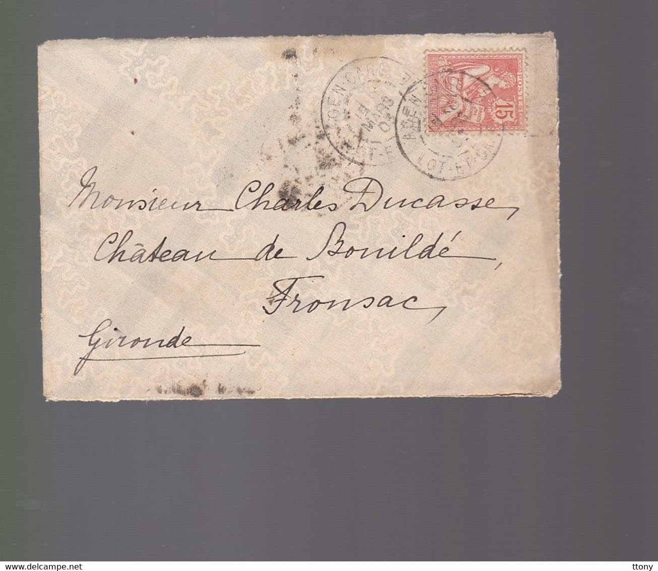 (19 Enveloppes 13 Timbres  Type Mouchon   N°125  Retouché 1902 & 6 Timbres  N° 117    Sur Devant Enveloppe .cover - Other & Unclassified