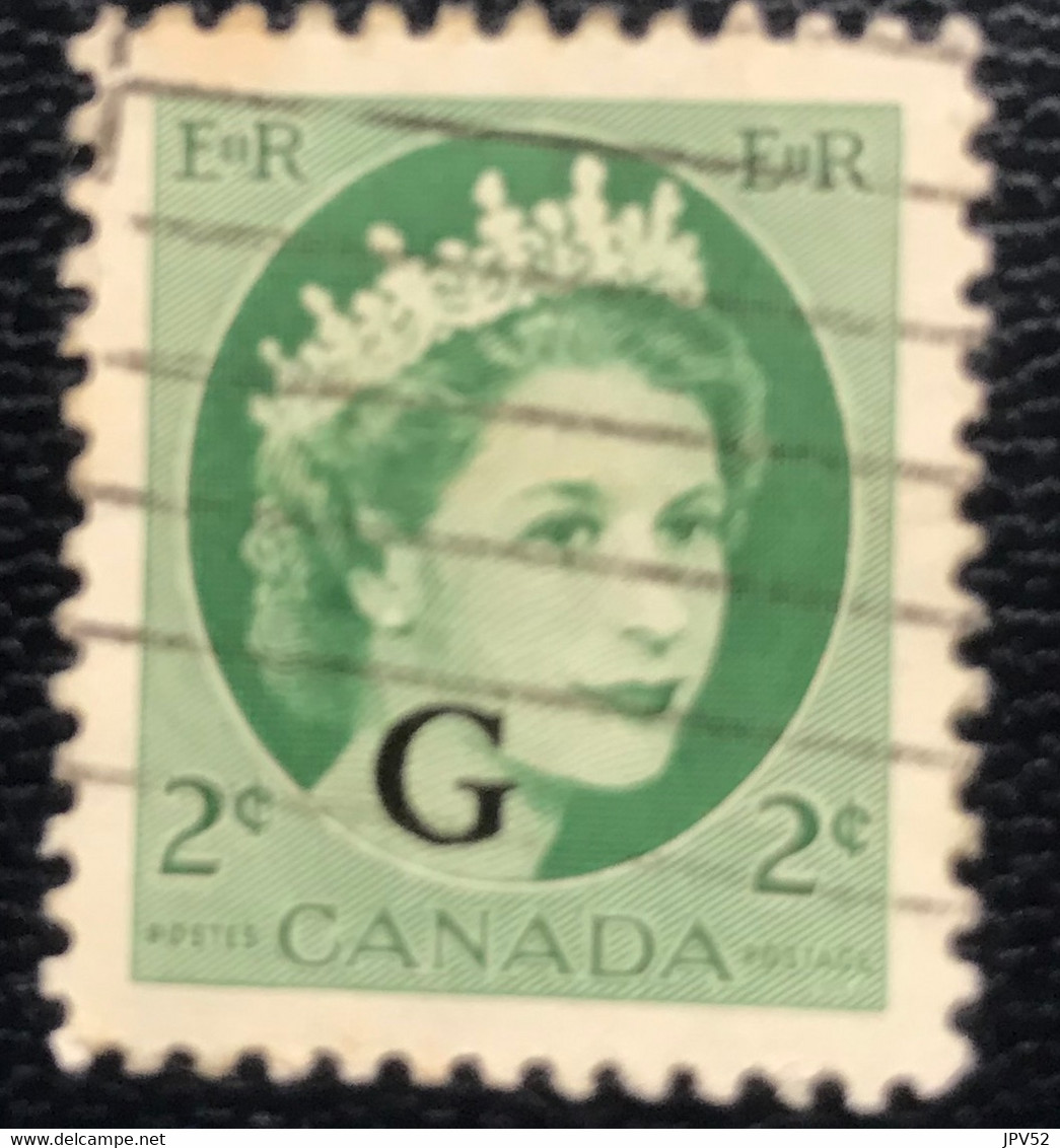 Canada - P4/10 - (°)used - 1956 - Michel 44 - Koningin Elizabeth II - Aufdrucksausgaben