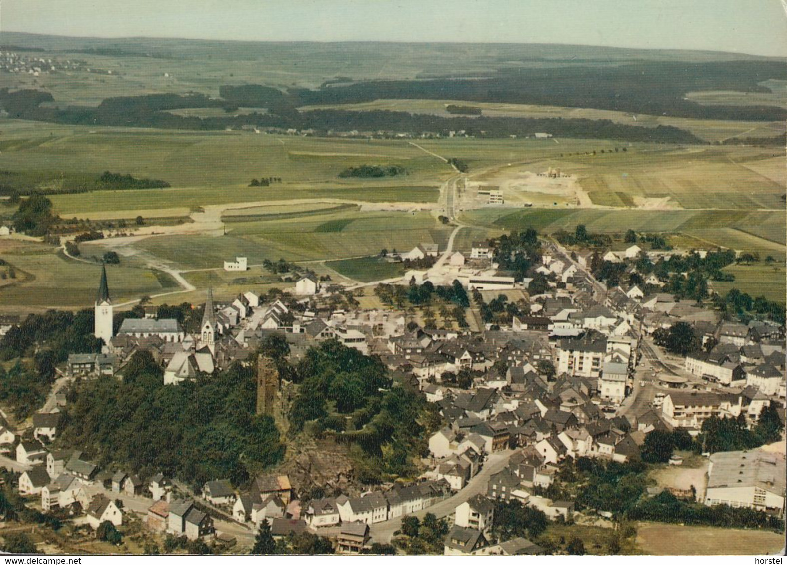 D-56288 Kastellaun - Hunsrück - Ortsansicht - Cekade Luftbild - Aerial View - Kastellaun