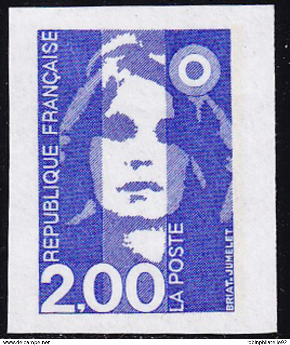 France Non Dentelé N° 2906 2f Bleu Marianne Du Bicentenaire Qualité:** - Non Classés