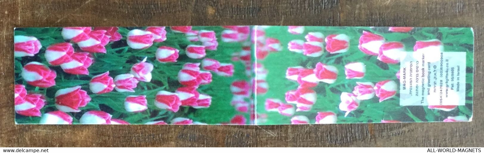Tulip Magnetic Bookmark Book Marker And Greeting Card, Israel - Altri Accessori